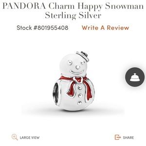 Pandora snowman charm